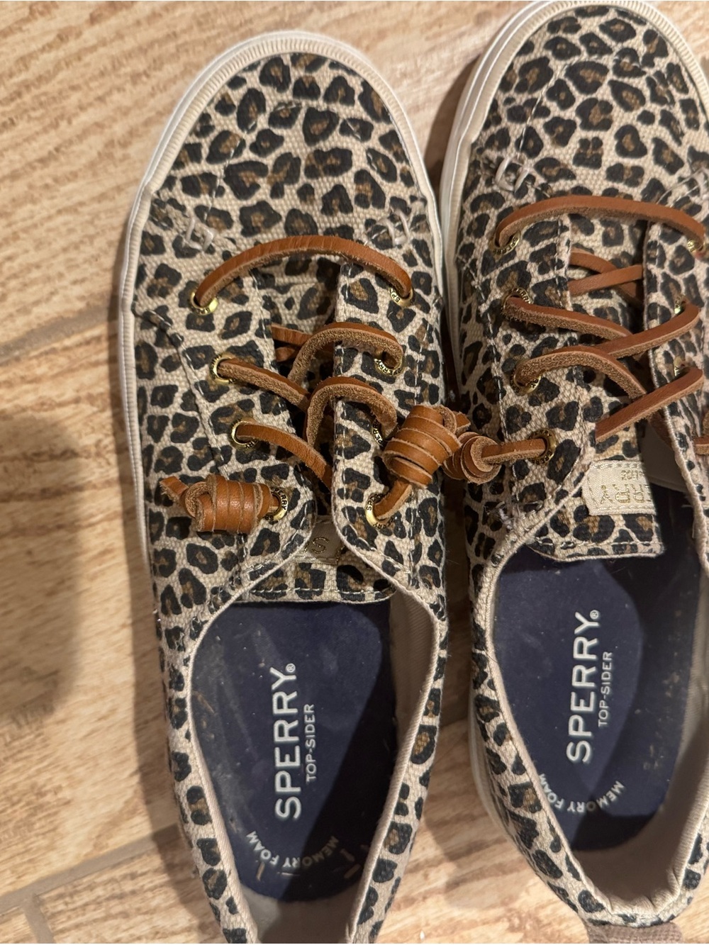 Sperry Leopard Print Casual Shoe in Brown
